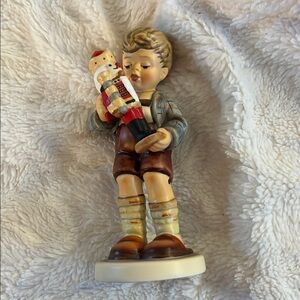Goebel Collectible Figurine with Blue and White Accents